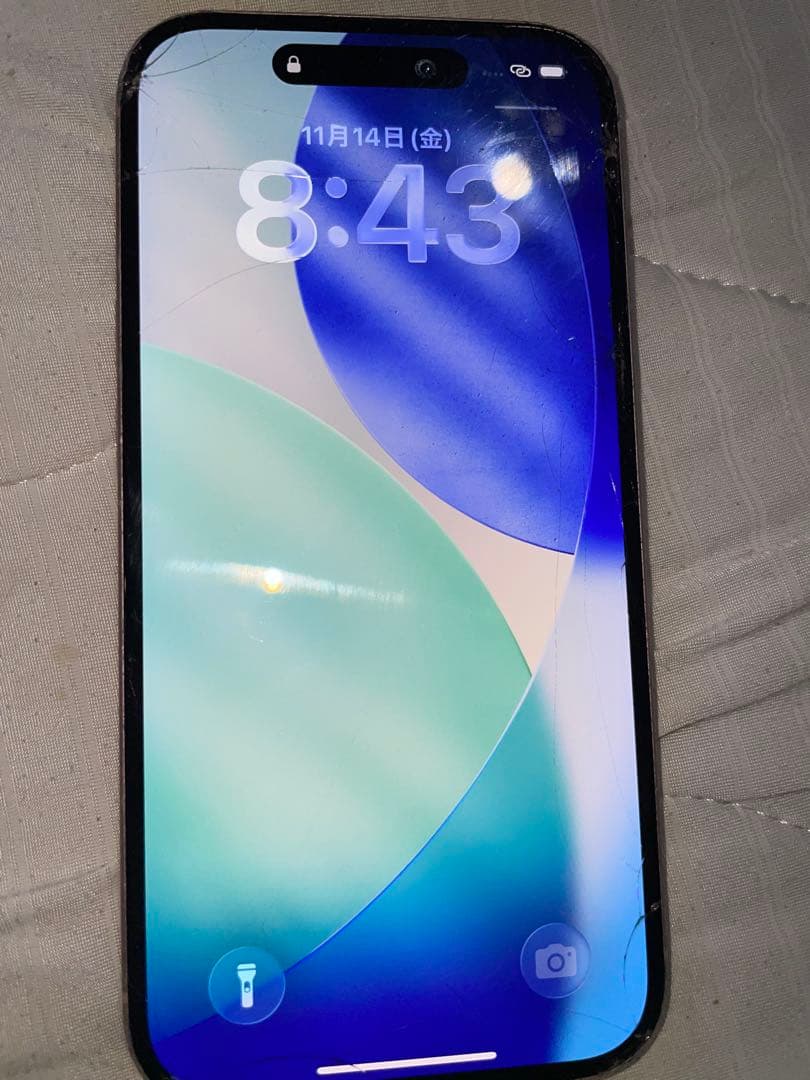 iPhone 15ピンク 画面・背面ひびあり ジャンク