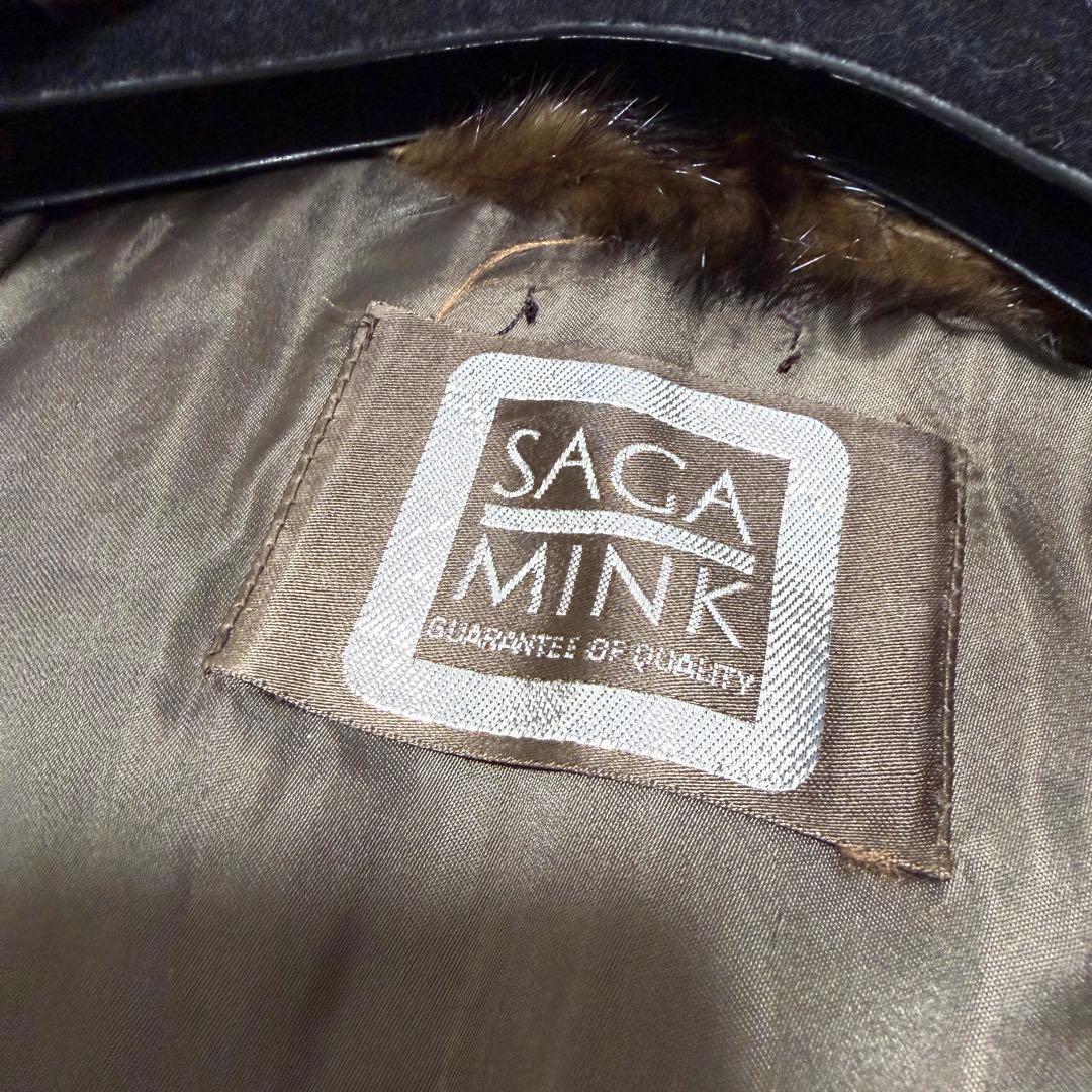 SAGA　MINK　サガミンク　銀タグ　毛皮　コート　S