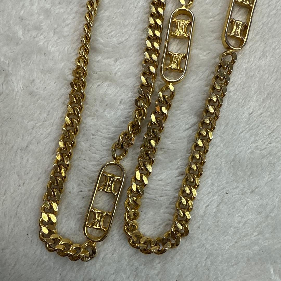 セリーヌ　喜平ゴールドネックレス　美品