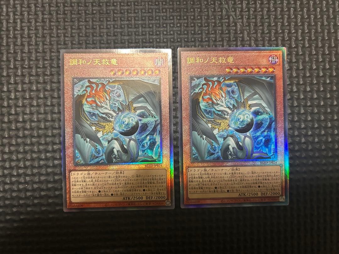 遊戯王 調和ノ天救竜 フィドラウリス-ハルモニア レリーフ 2枚