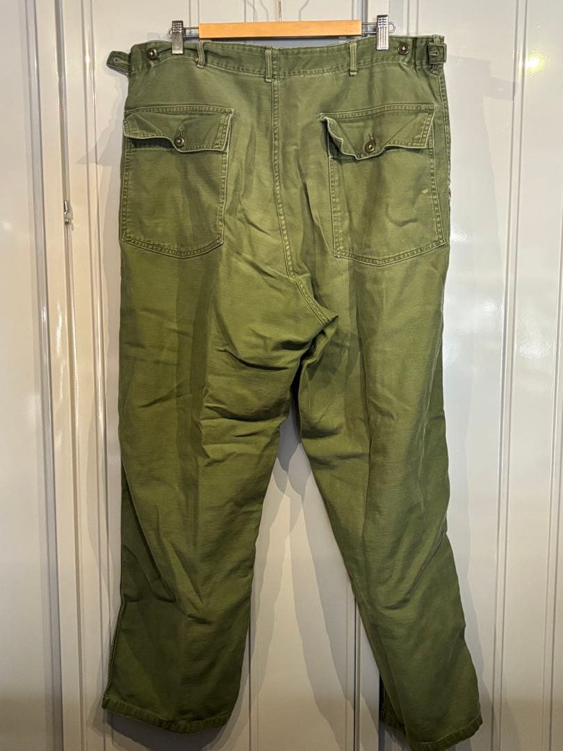 60s 2ndタイプ 米軍実物 ベイカーパンツ OG-107 X-L