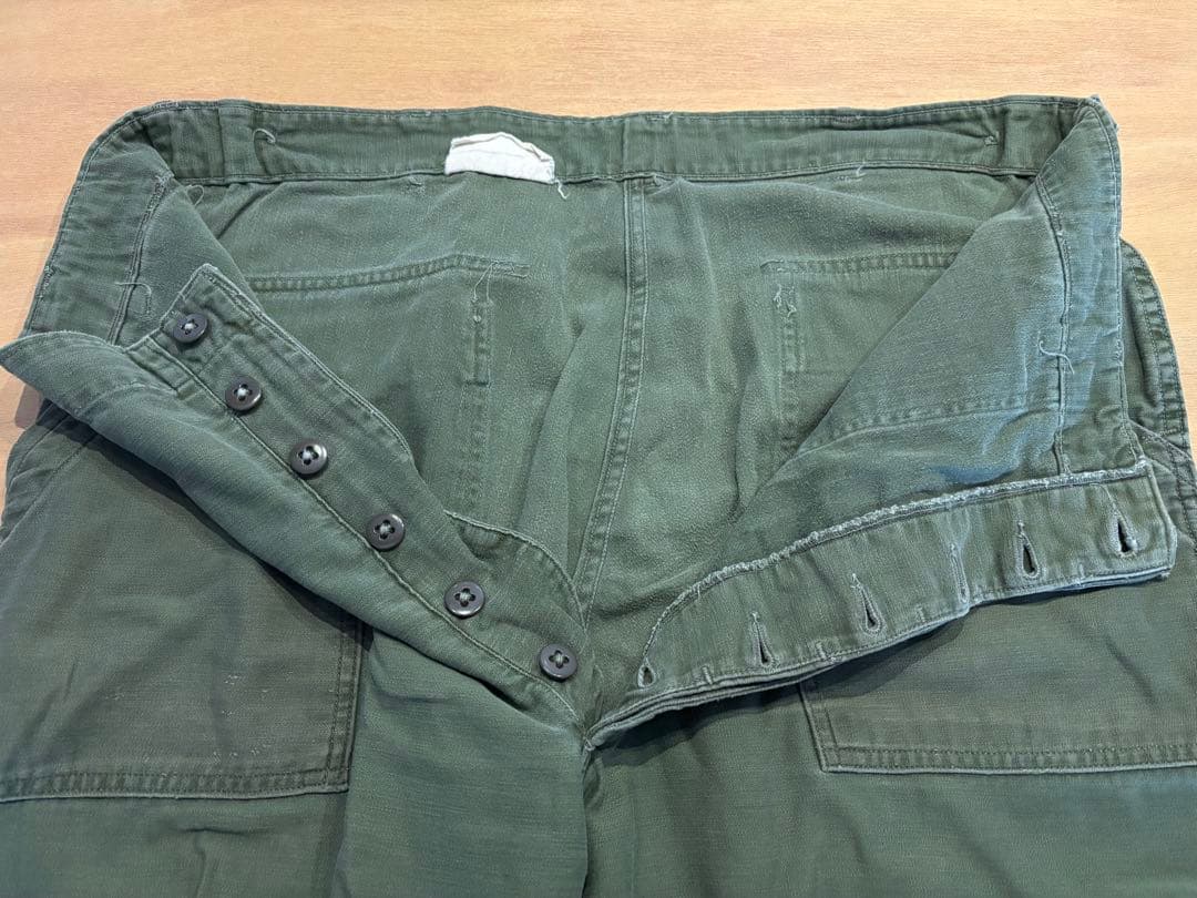 60s 2ndタイプ 米軍実物 ベイカーパンツ OG-107 X-L