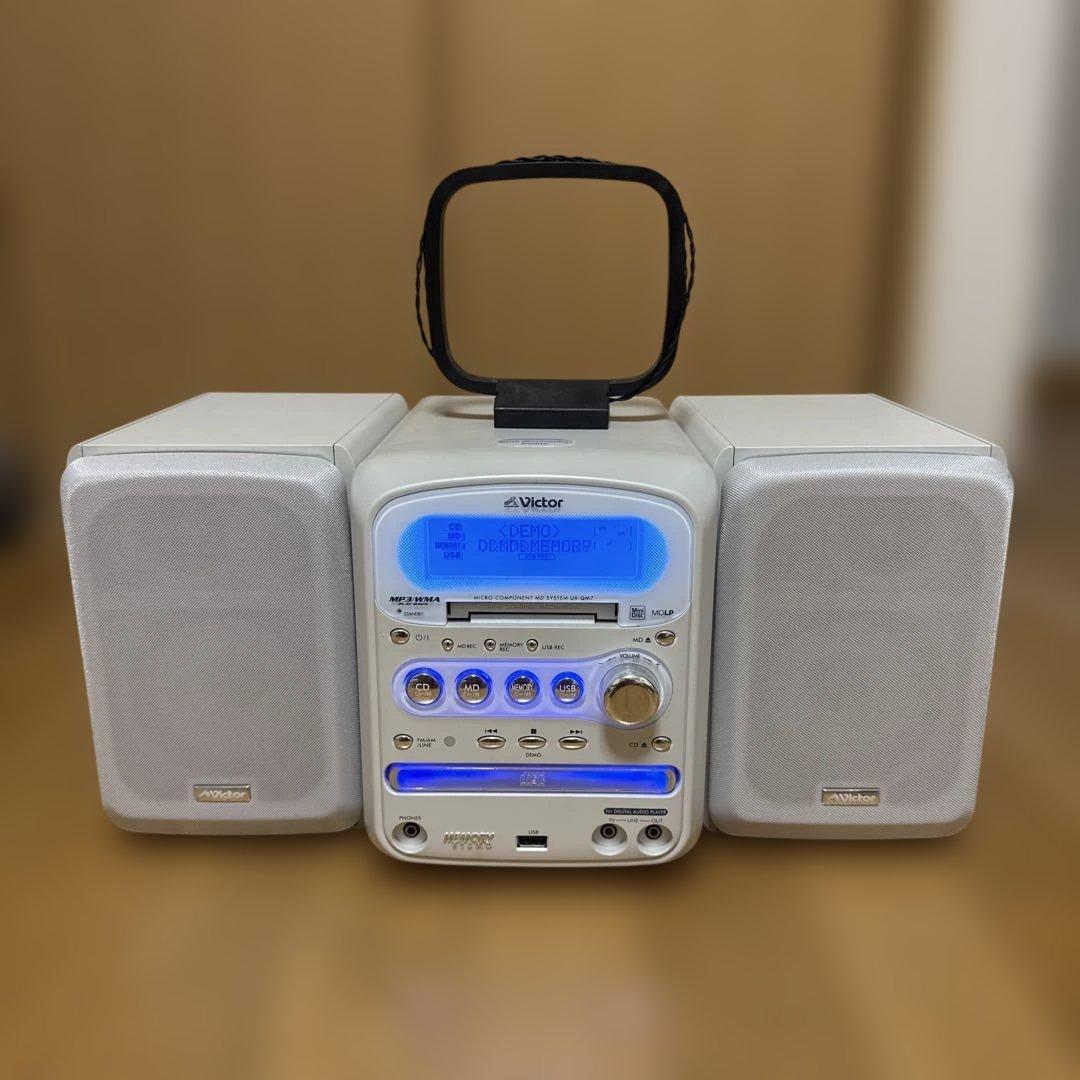 ビクター マイクロコンポ　UX-QM7-W（ホワイト）