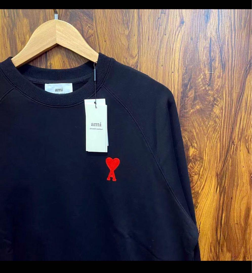 ami paris アミパリ スウェット トレーナー　S ブラック K1