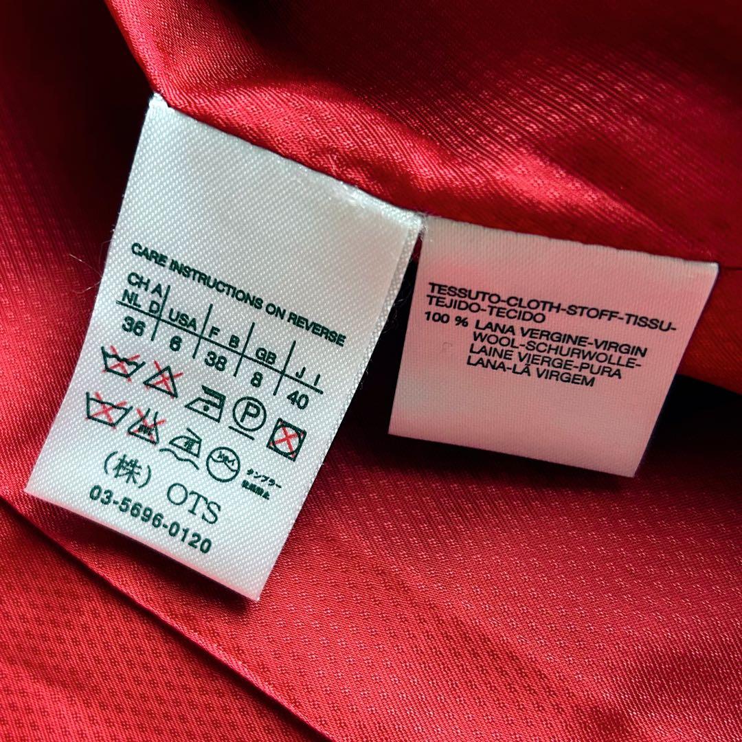マックスマーラウィークエンドライン　ウールコート　ショート丈　赤　Lサイズ　美品