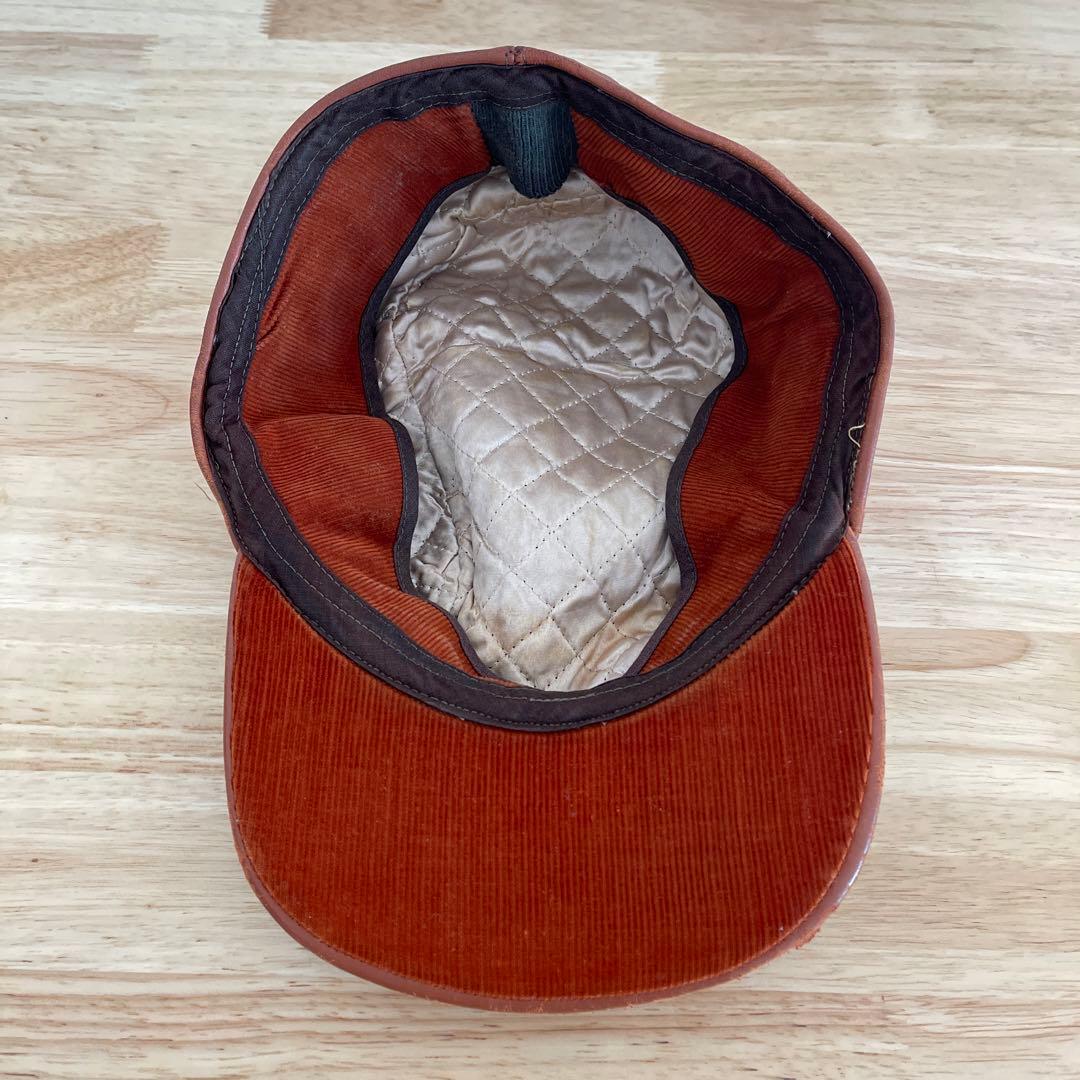 希少　50's レザー　キャップ