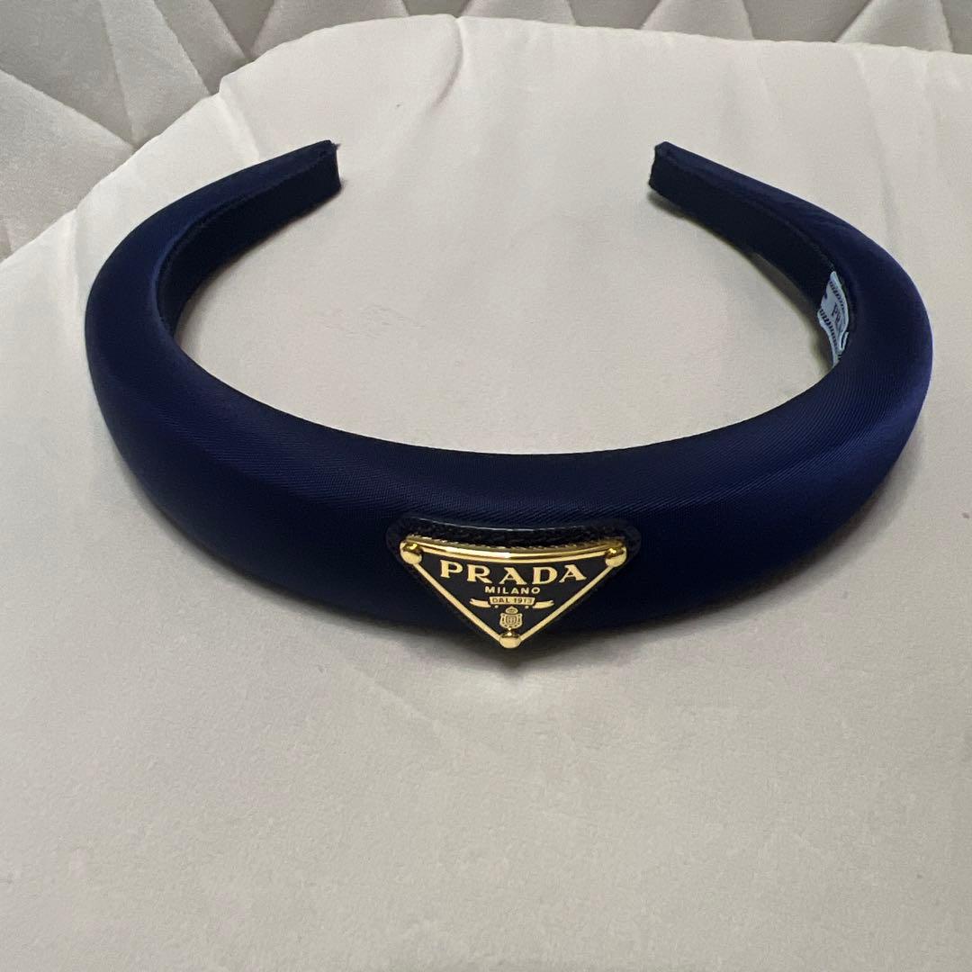 【美品】PRADA プラダ　ヘッドバンド　カチューシャ　Re-Nylon