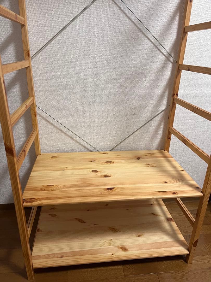 無印良品　パイン材ユニットシェルフ　ワードローブ