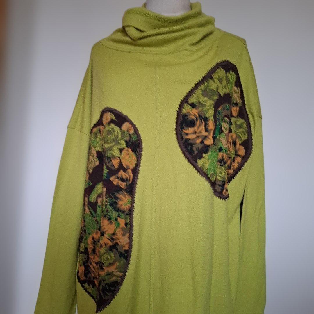 新品タグ付きTOKUKO1erVOL ライトグリーンAラインゆったりサイズ