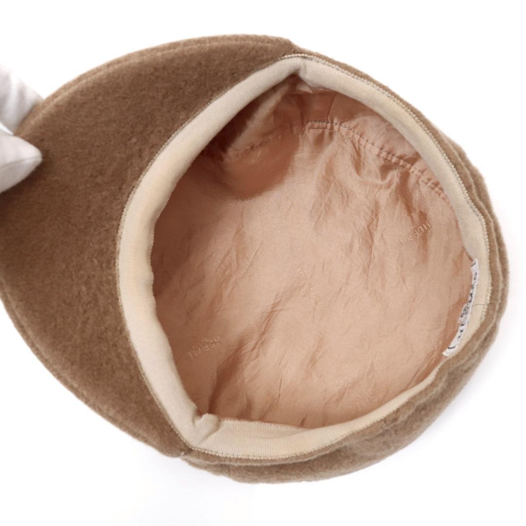 HERMES エルメス ウール キャスケット サイズ59 ベージュ 1081