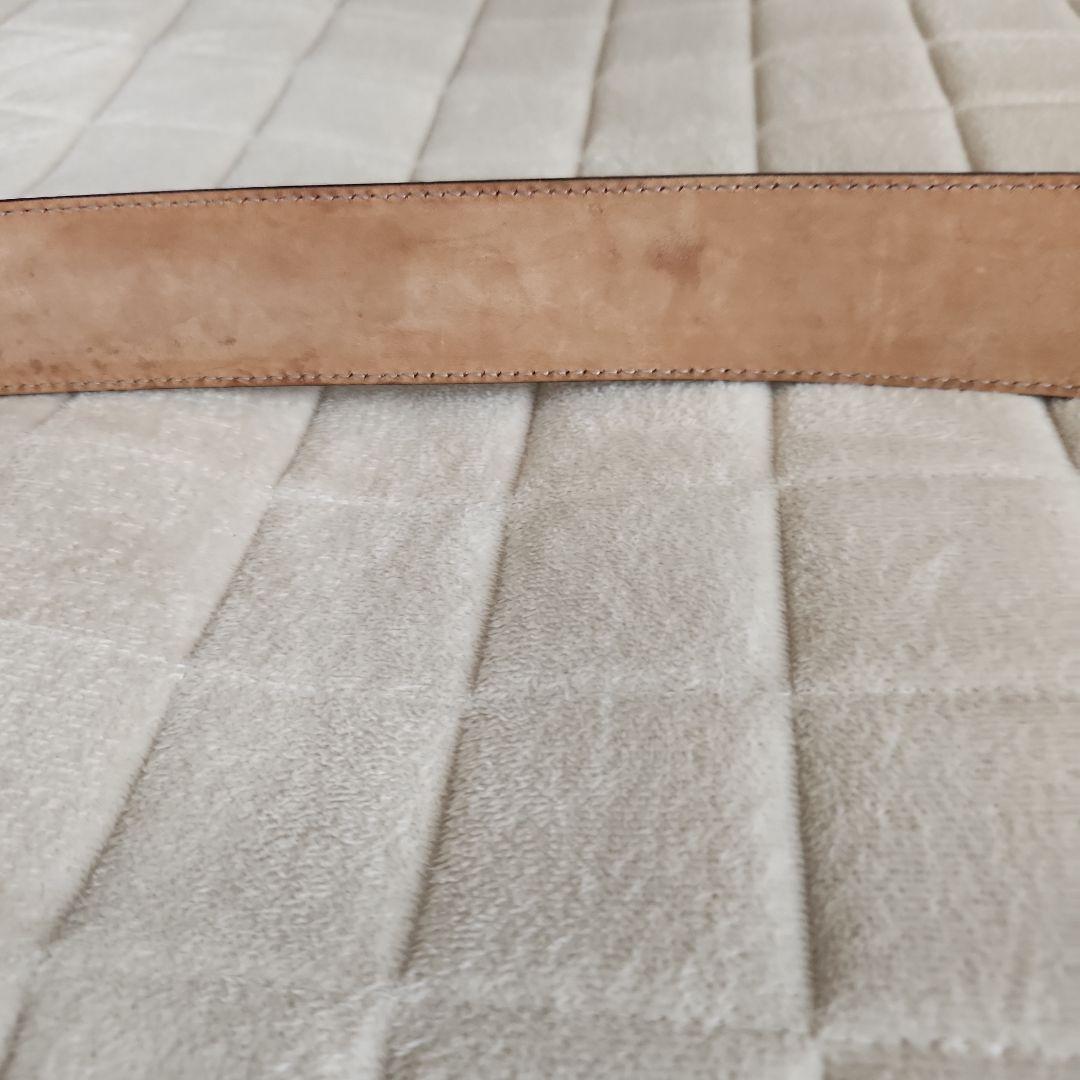 GUCCI GGロゴバックル ブラウンレザーベルト