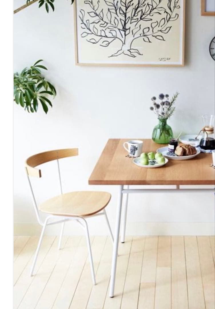 二脚IDEE イデーFERRET CHAIR WOOD SEAT White