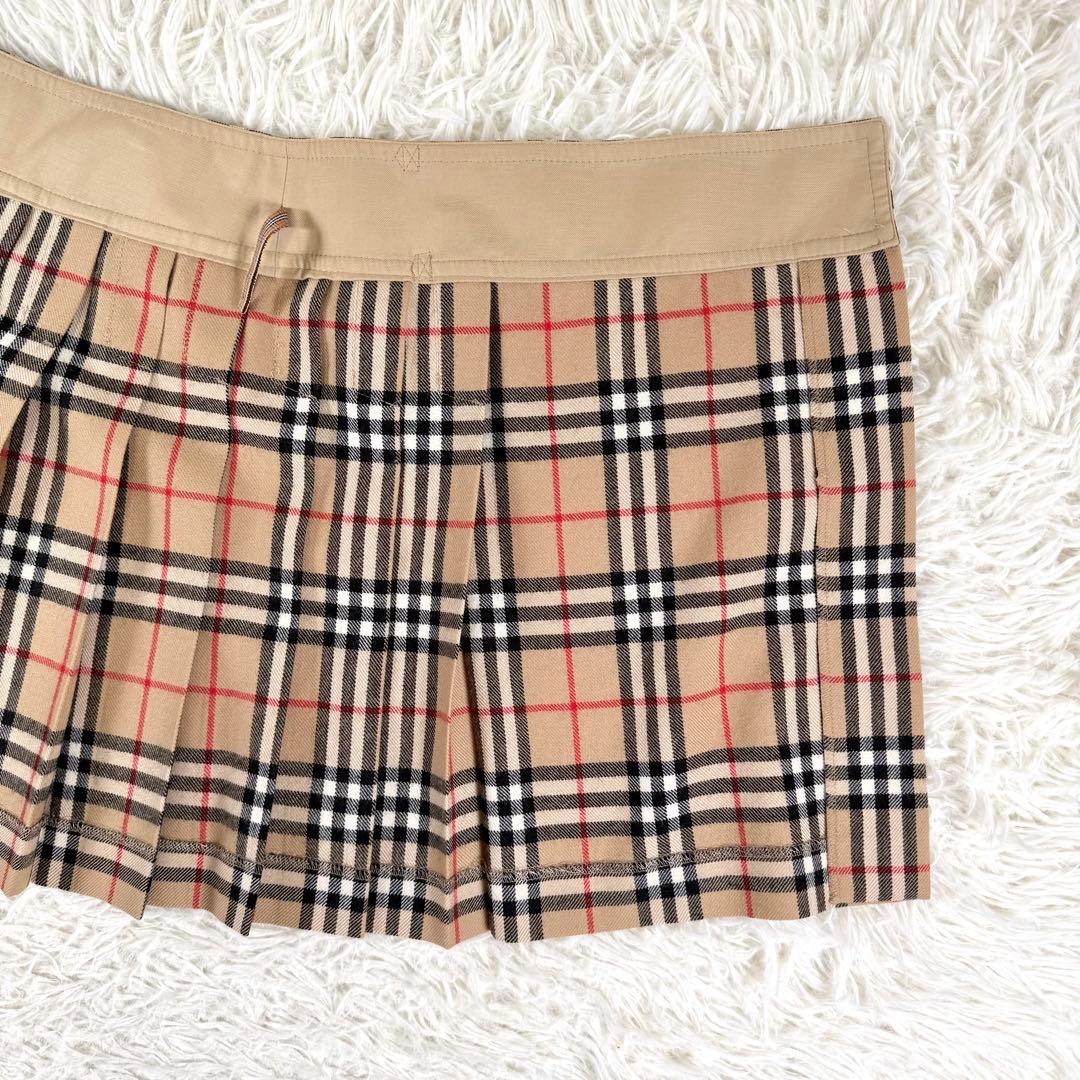 Y2K✨ バーバリーブルーレーベル ラップスカート ミニ ベルト ノバチェック