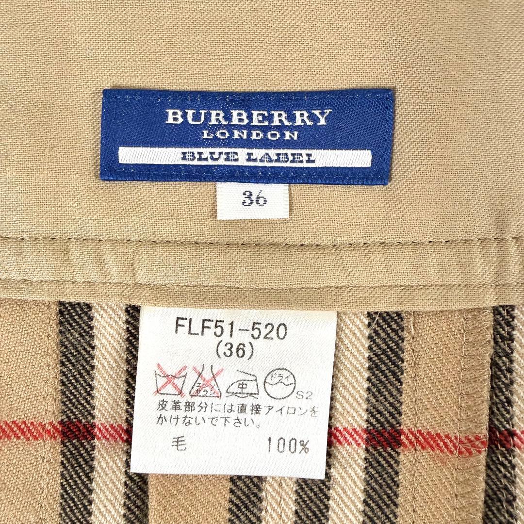 Y2K✨ バーバリーブルーレーベル ラップスカート ミニ ベルト ノバチェック
