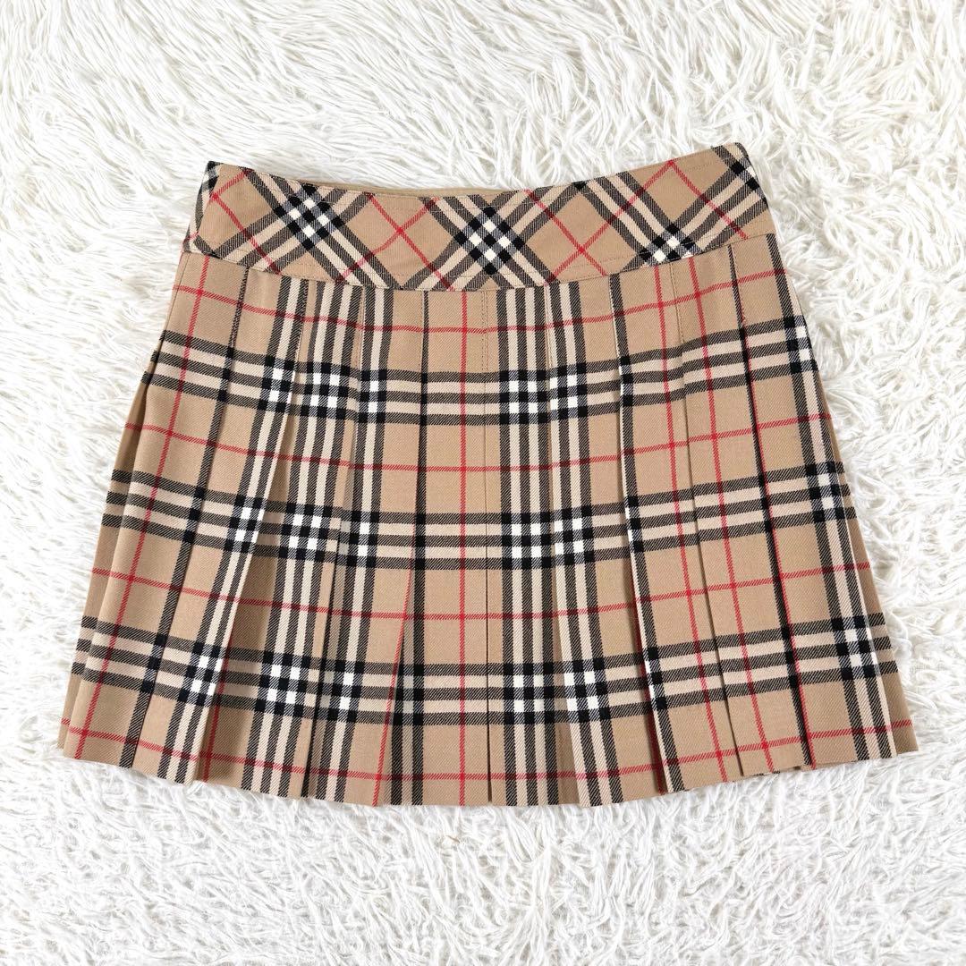 Y2K✨ バーバリーブルーレーベル ラップスカート ミニ ベルト ノバチェック