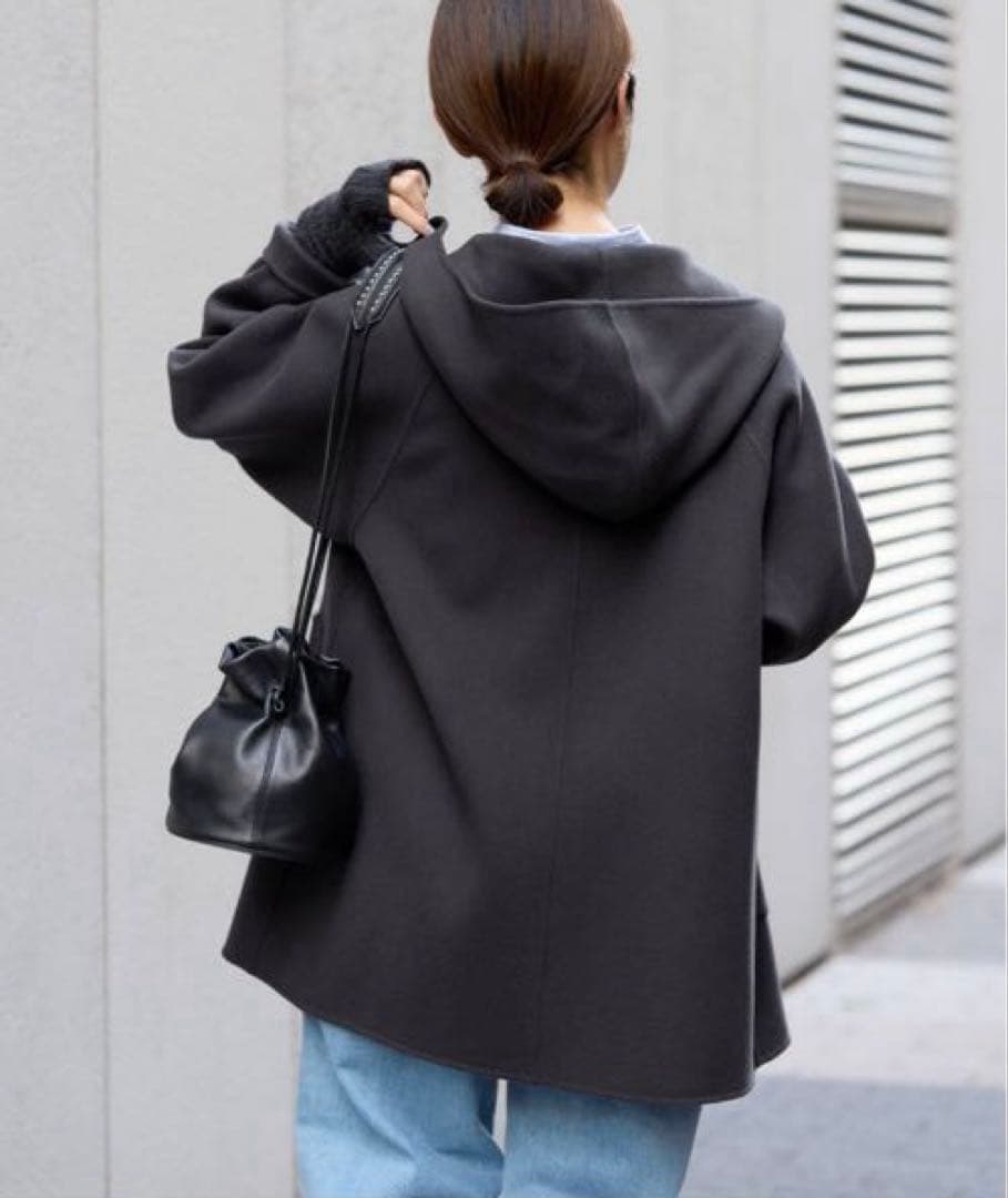 【未使用タグ付き】IENA SUPER120 ダブルフェイスフードコート 36