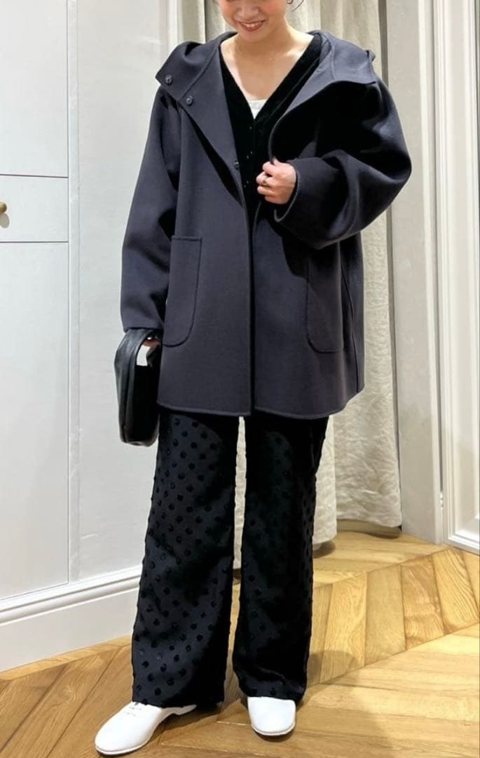 【未使用タグ付き】IENA SUPER120 ダブルフェイスフードコート 36