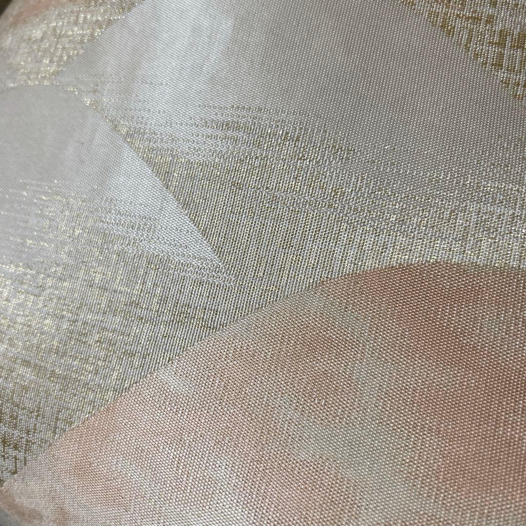 未使用近い　美品　袷　正絹　大島紬　白大島　フルセット　西陣袋帯