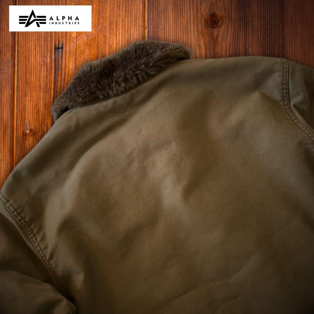 『希少XL◎』ALPHA INDUSTRIES(アルファ)N-1デッキジャケット