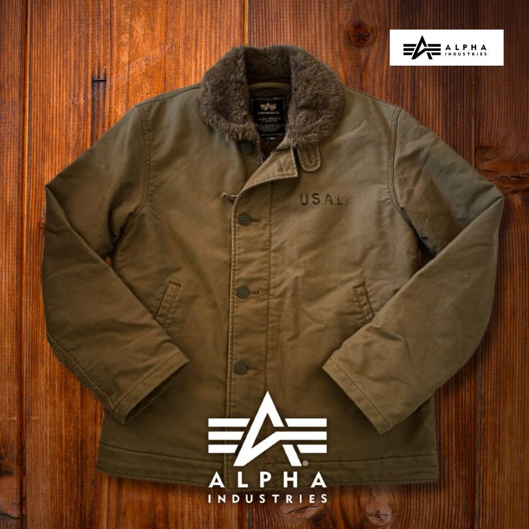 『希少XL◎』ALPHA INDUSTRIES(アルファ)N-1デッキジャケット