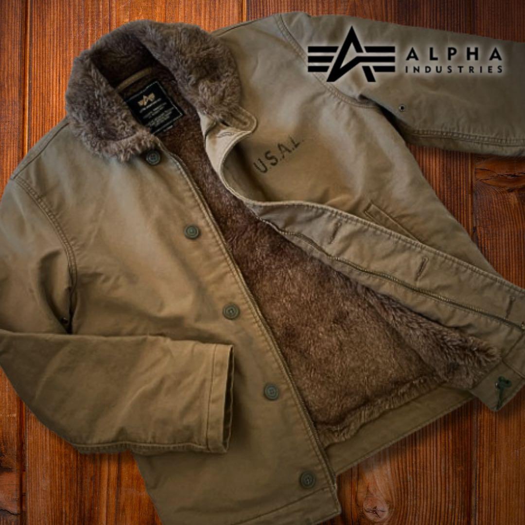 『希少XL◎』ALPHA INDUSTRIES(アルファ)N-1デッキジャケット
