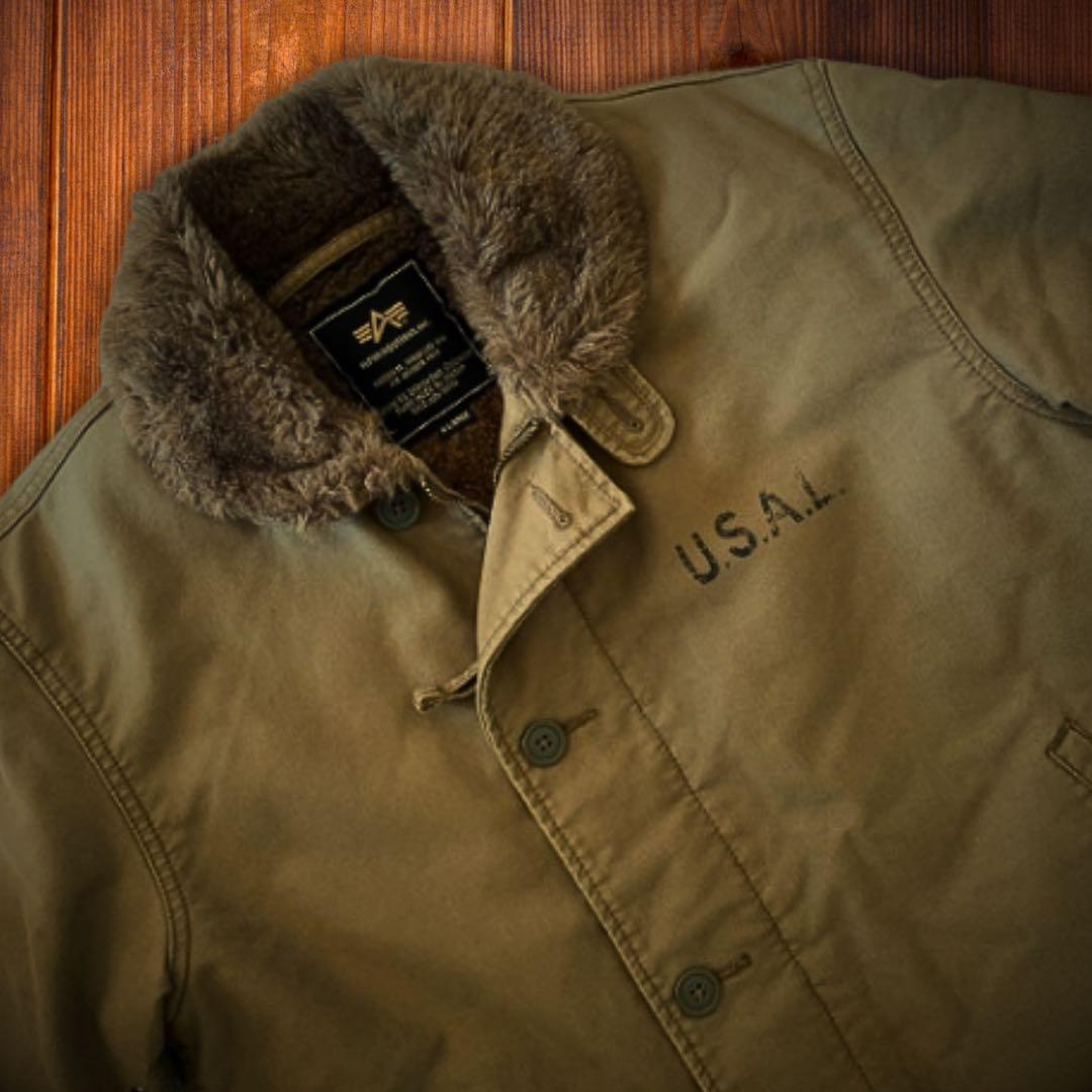 『希少XL◎』ALPHA INDUSTRIES(アルファ)N-1デッキジャケット