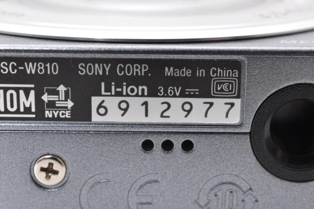 【外観美品】 SONY Cyber Shot DSC-W810 シルバー 動作品