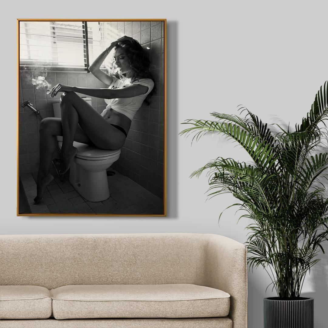 **専用** B2 アートプリント バスルーム モノクローム 黒フレーム