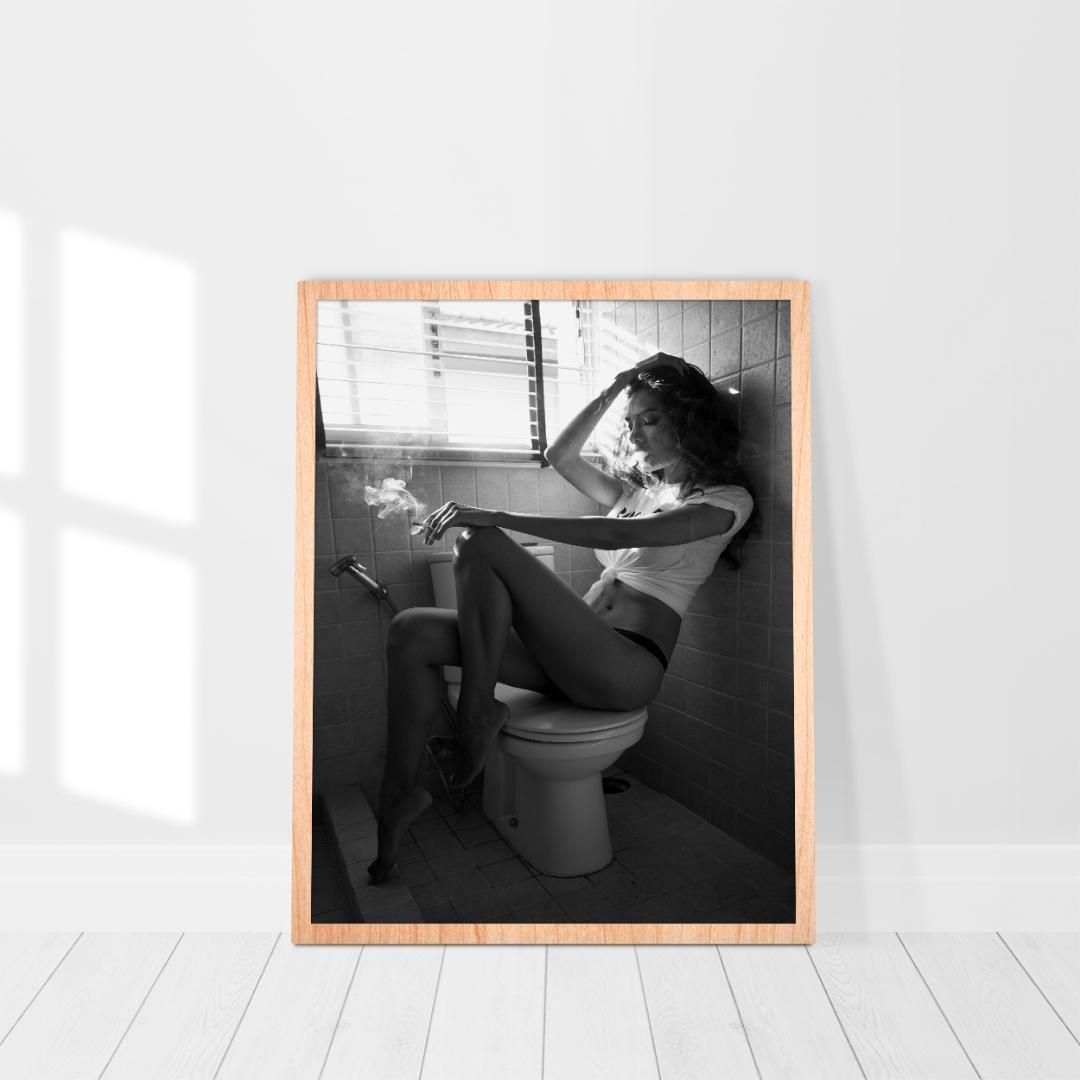**専用** B2 アートプリント バスルーム モノクローム 黒フレーム