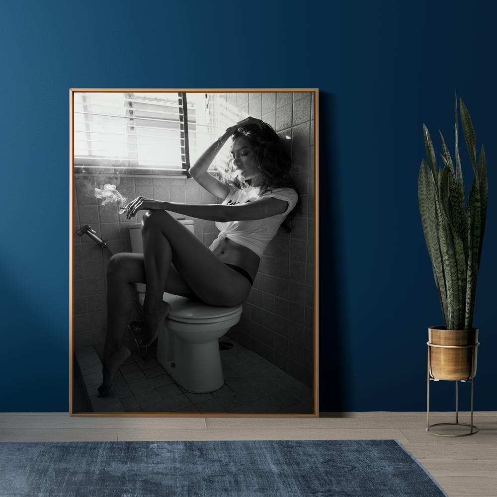 **専用** B2 アートプリント バスルーム モノクローム 黒フレーム