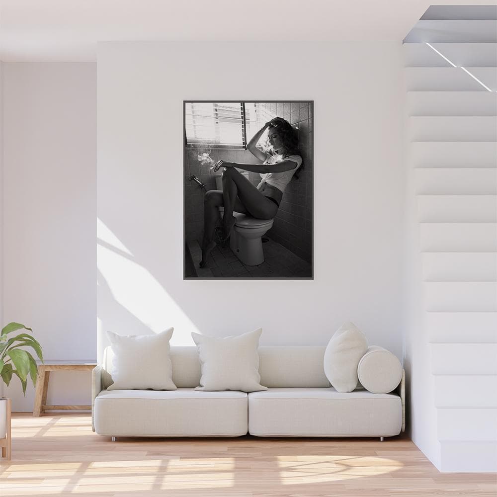 **専用** B2 アートプリント バスルーム モノクローム 黒フレーム