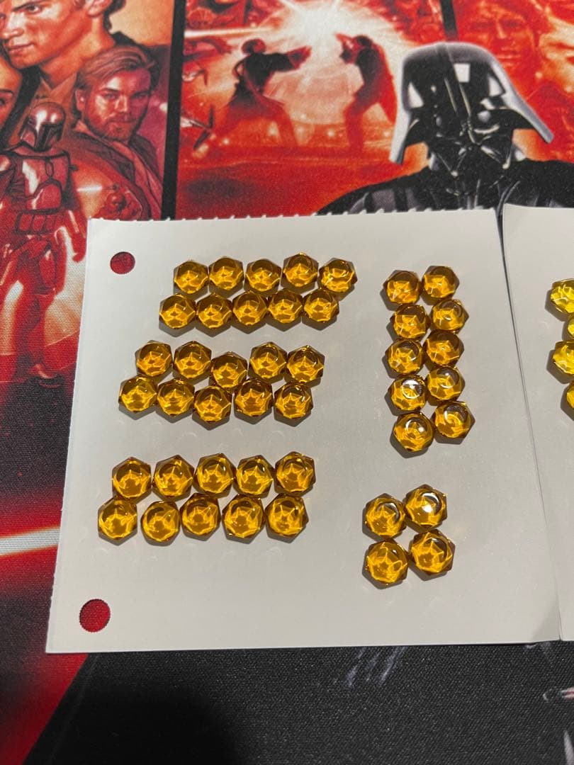 バトスピ 黄銅コア44個 プレイ用 おまけ付き(中古コアケース+黄ソウルコア)