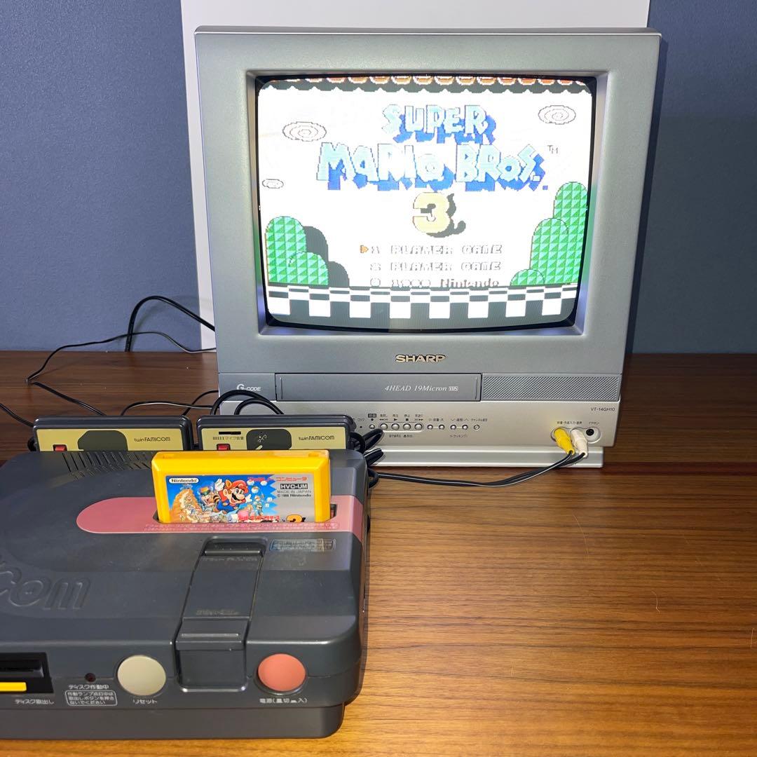 【美品】ブラウン管テレビ　SHARP テレビ&VHSビデオVT-14GH10