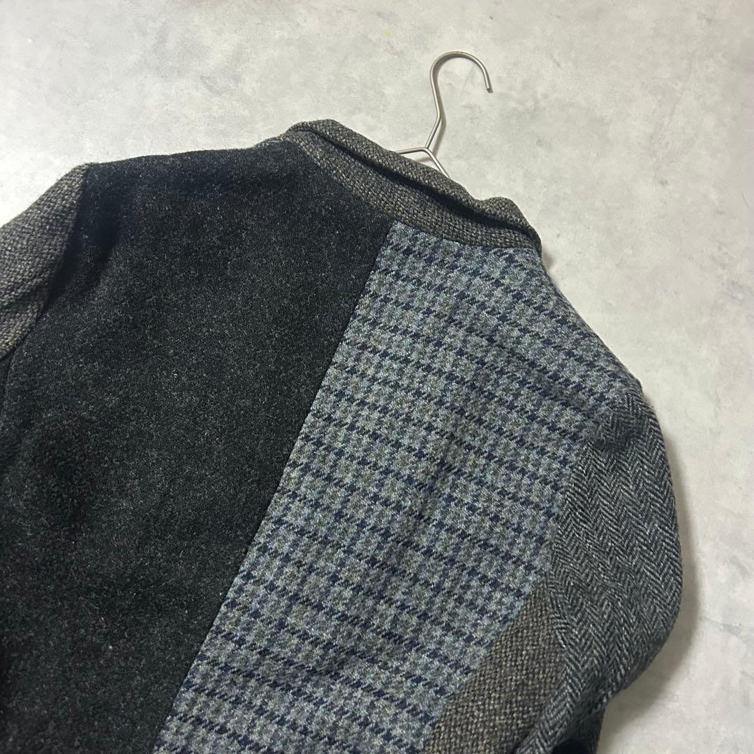 ビューティーアンドユース テーラードジャケット ハリスツイード ヘリンボーン L