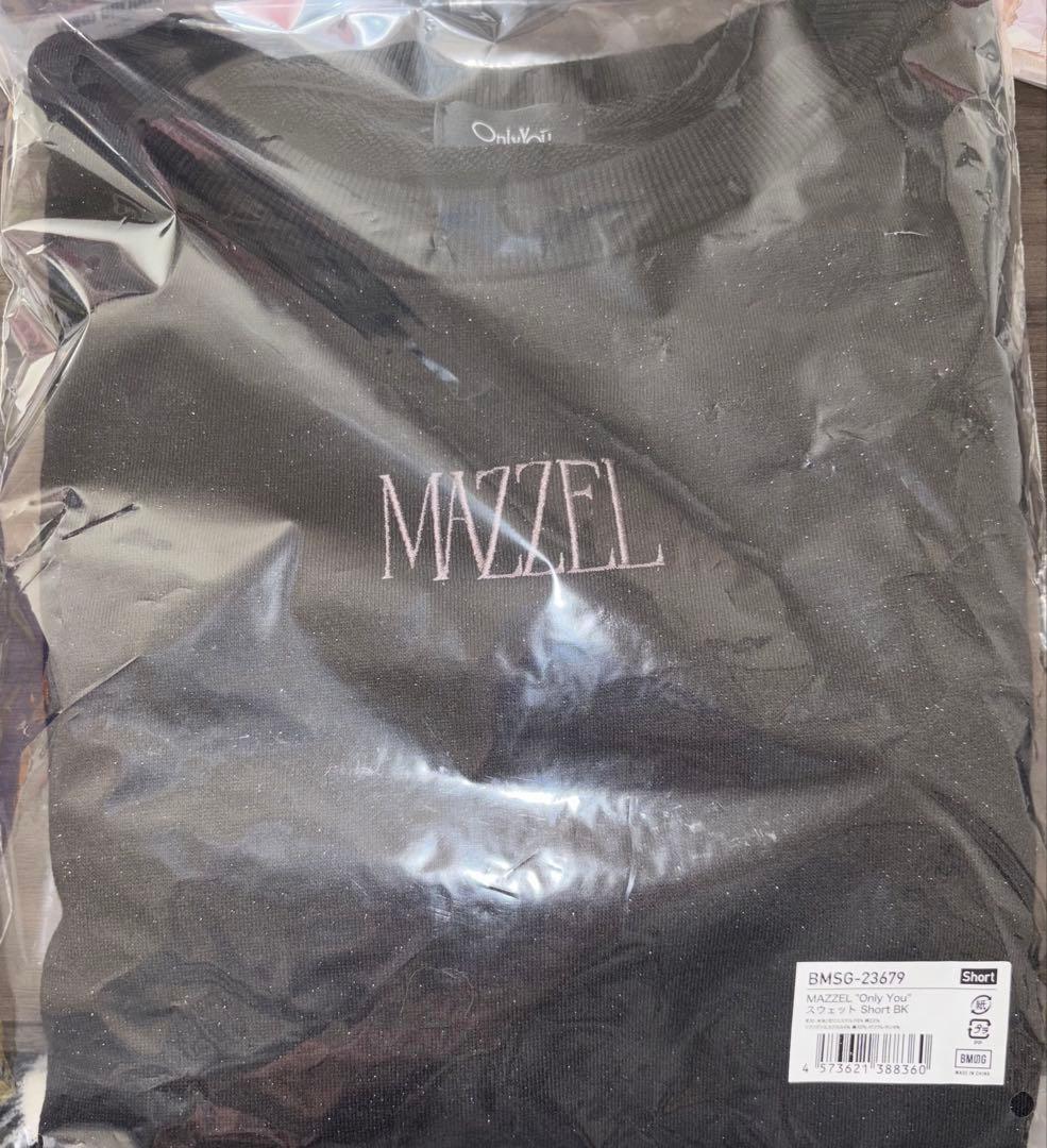 MAZZEL OnlyYou スウェット ショート丈 short ブラック