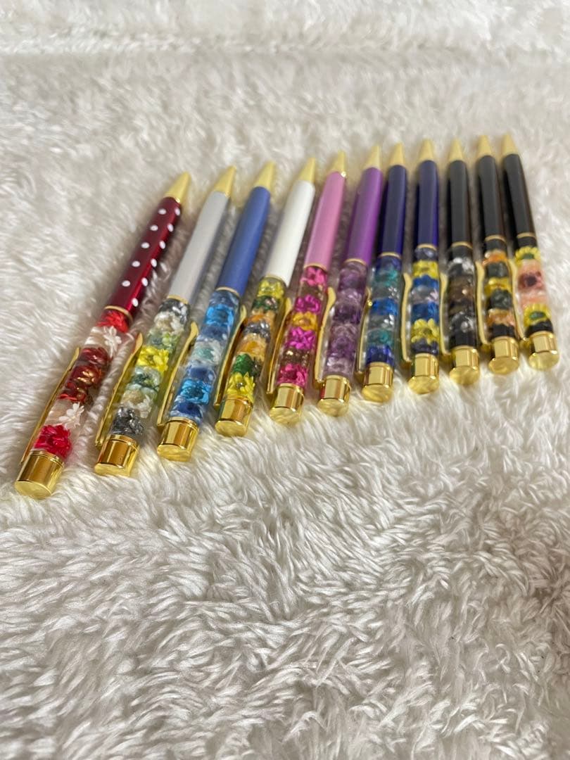 訳ありハーバリウムボールペン　まめセット　@13@44@49