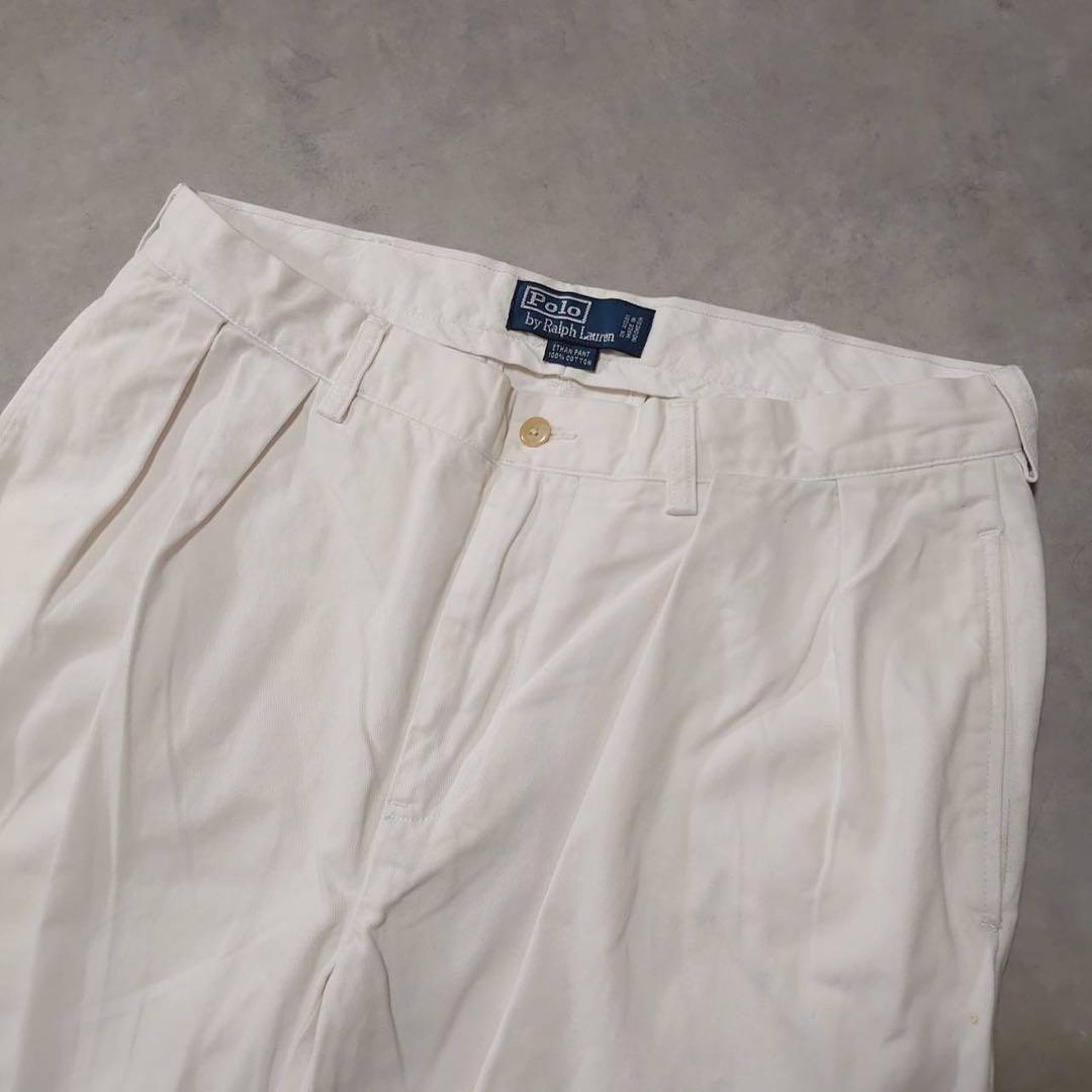 ポロチノPolo by Ralph Laurenツータックチノパンツ古着K276