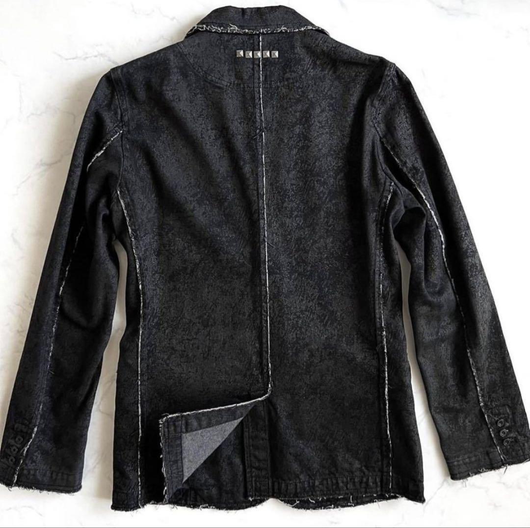 スタッズ デニムジャケット テーラード 美品 y2k パンク