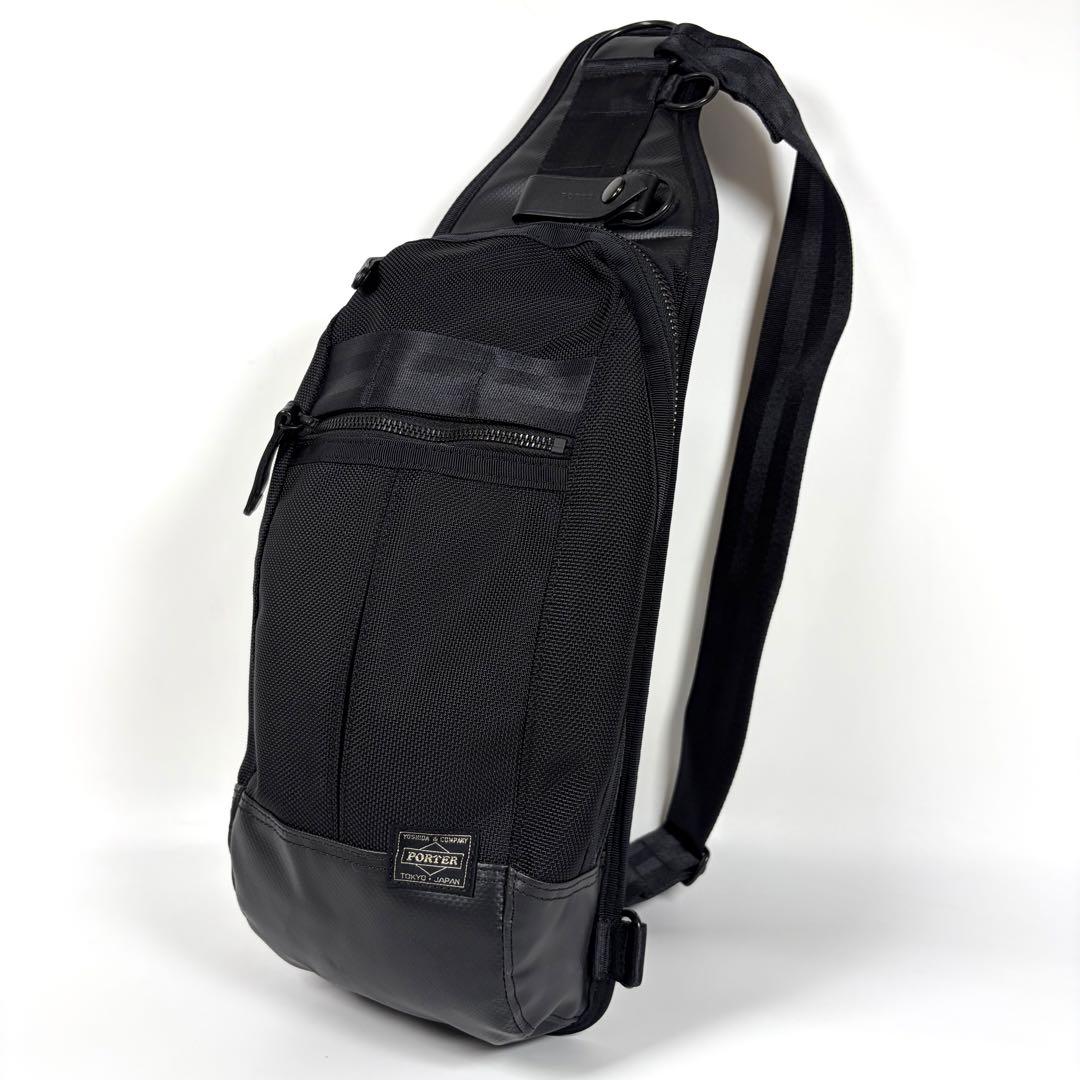 【美品】PORTER HEAT ポーター ヒート スリングショルダーバッグ