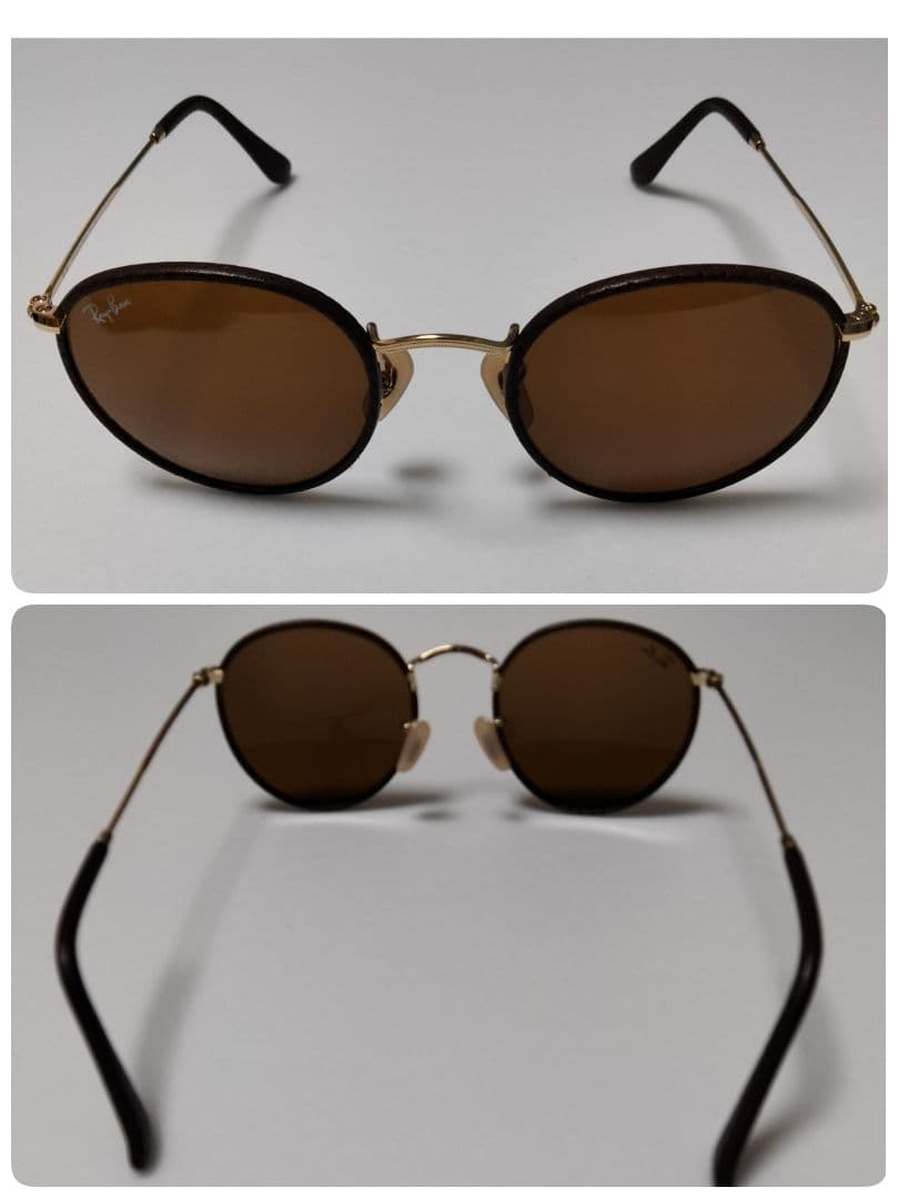 Ray-Ban レザー編み上げモデル サングラス RＢ3475Q 極美品