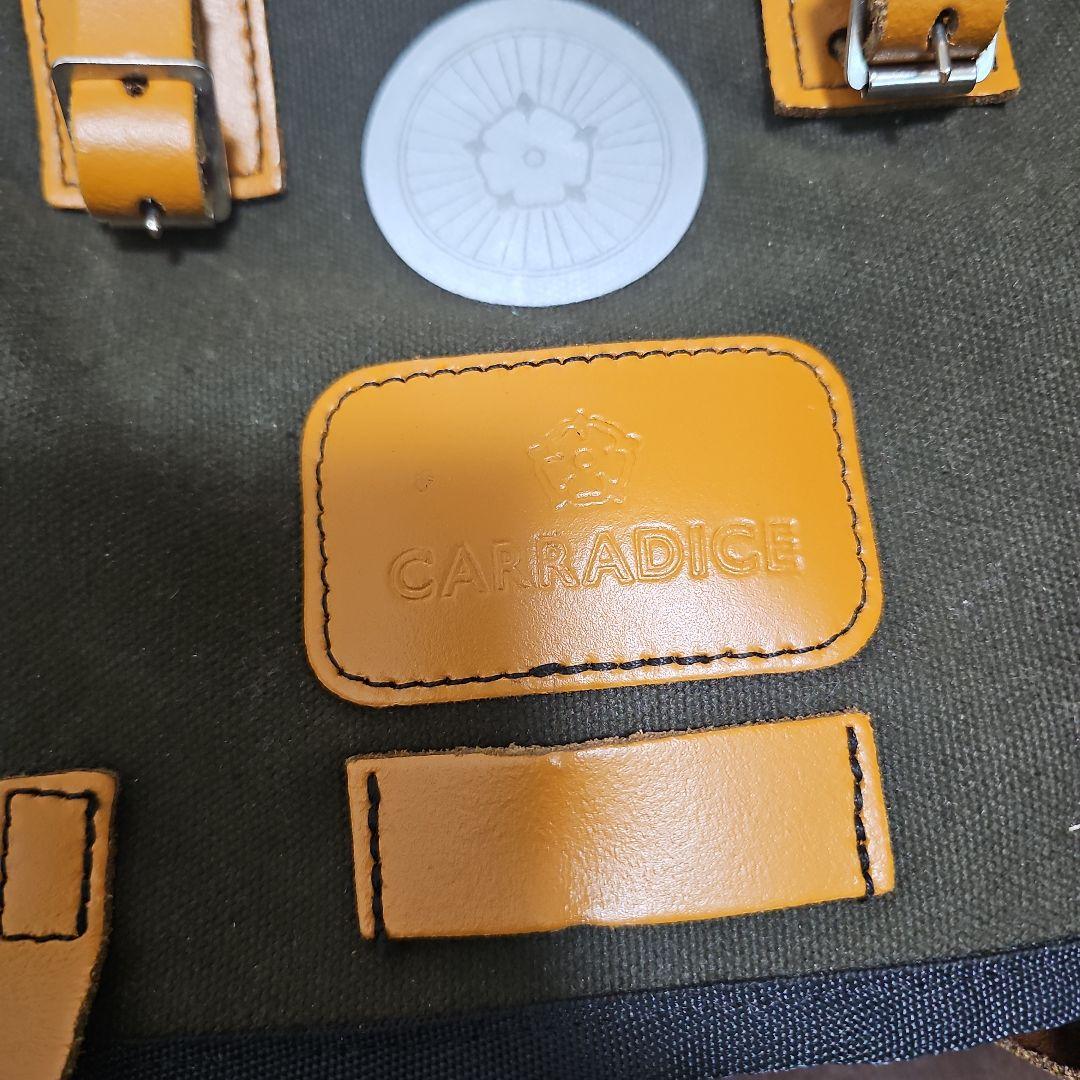CARRADICE キャンバスバッグ オリーブグリーンサドルバッグ