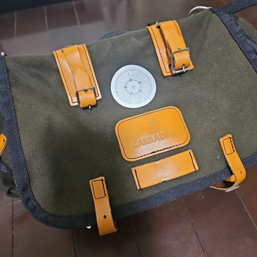 CARRADICE キャンバスバッグ オリーブグリーンサドルバッグ