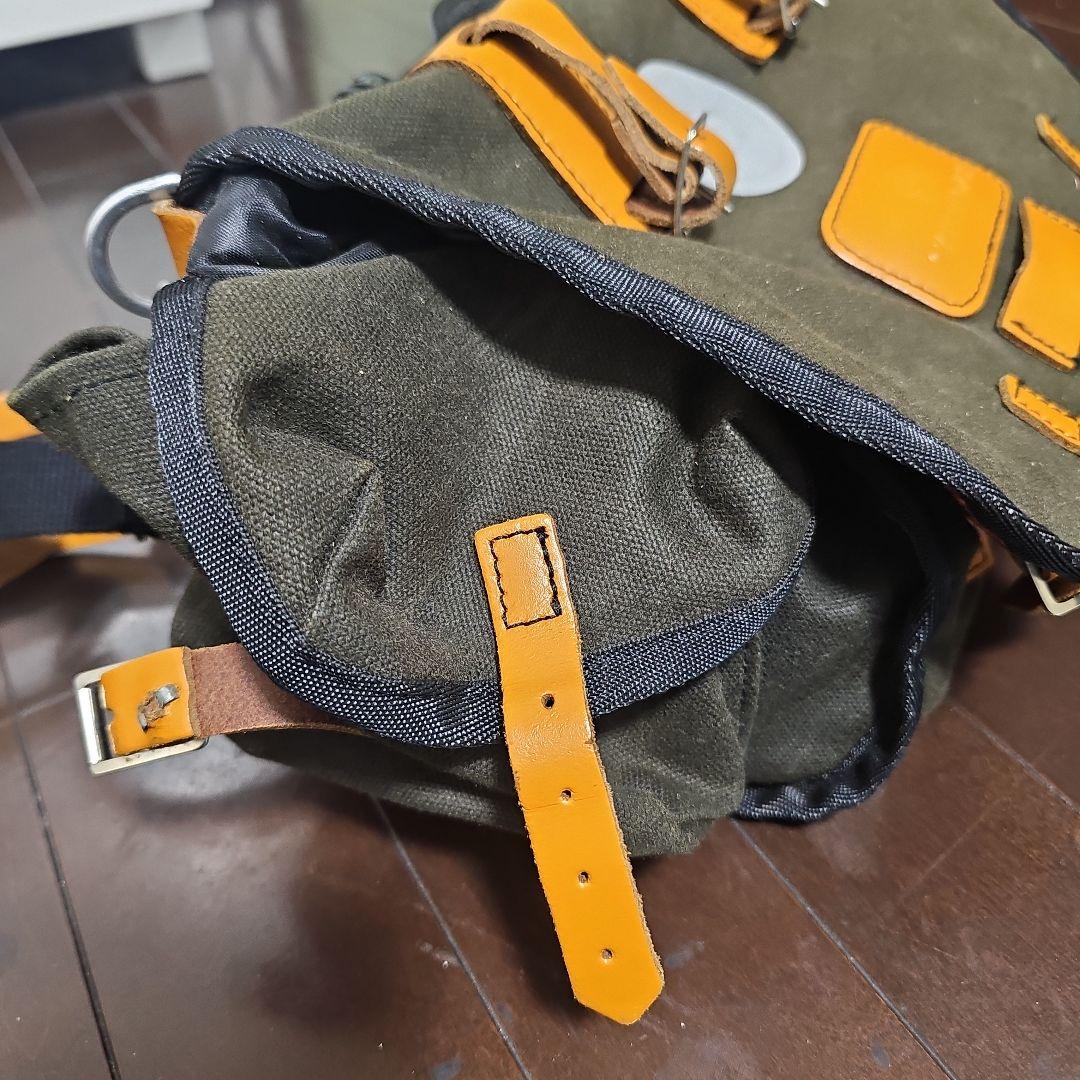 CARRADICE キャンバスバッグ オリーブグリーンサドルバッグ