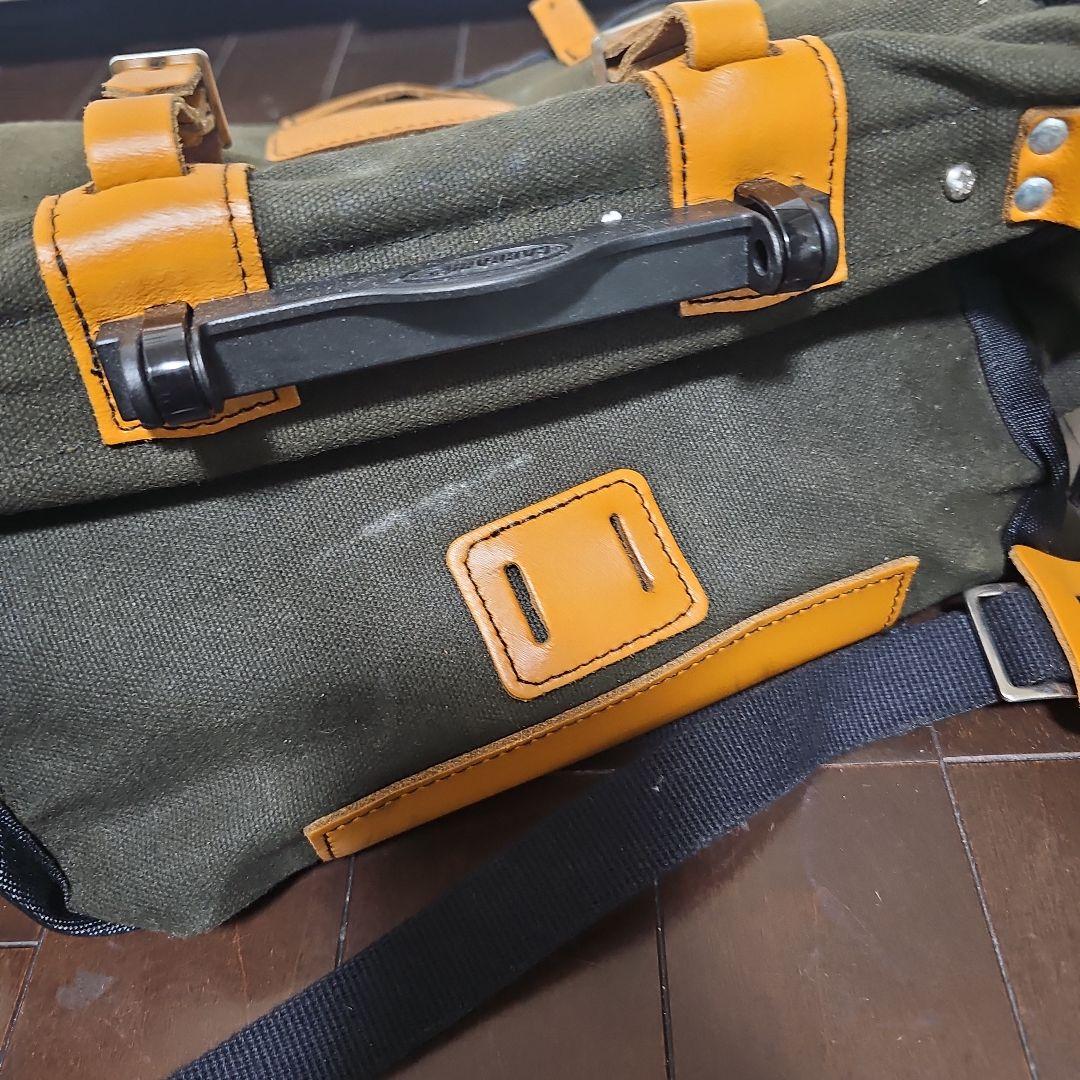 CARRADICE キャンバスバッグ オリーブグリーンサドルバッグ