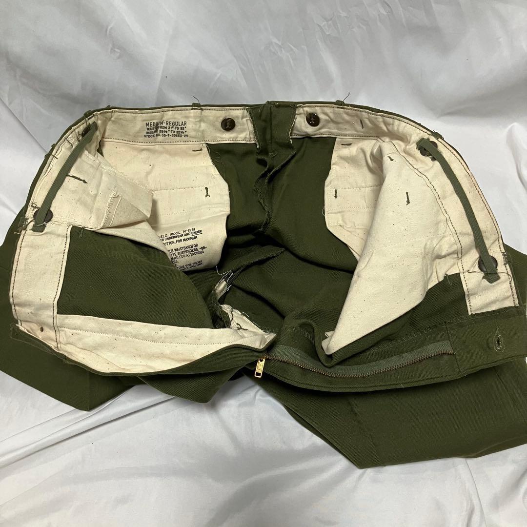 米軍 M 51 フィールドパンツ　ウールパンツ　dead stock 50's①