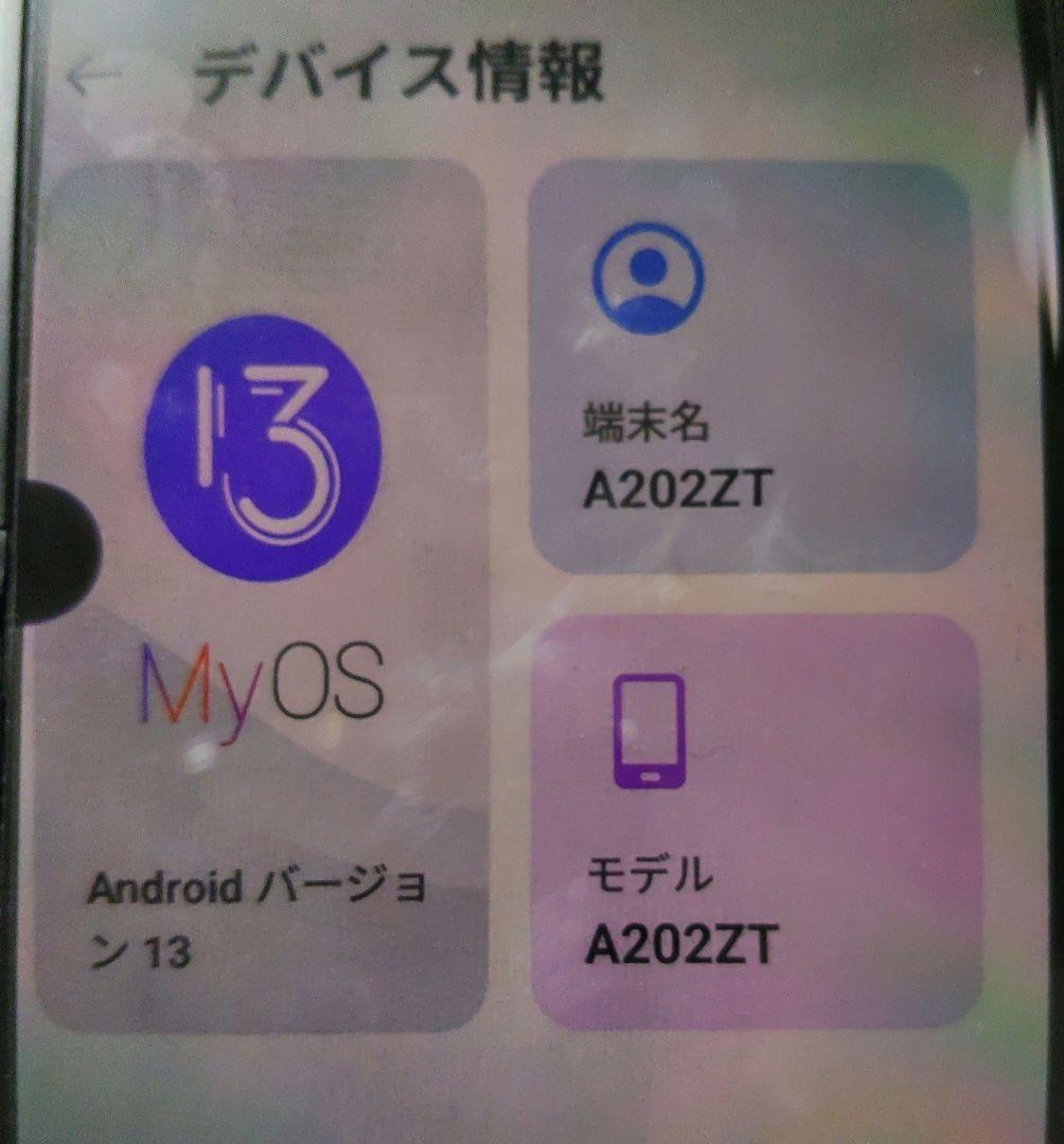 libero5G ⅲ A202ZTスマホ本体