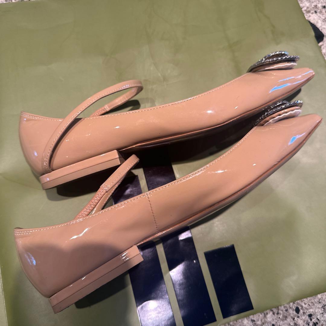 PIPPICHIC 美品　ビジュー付きフラットシューズ