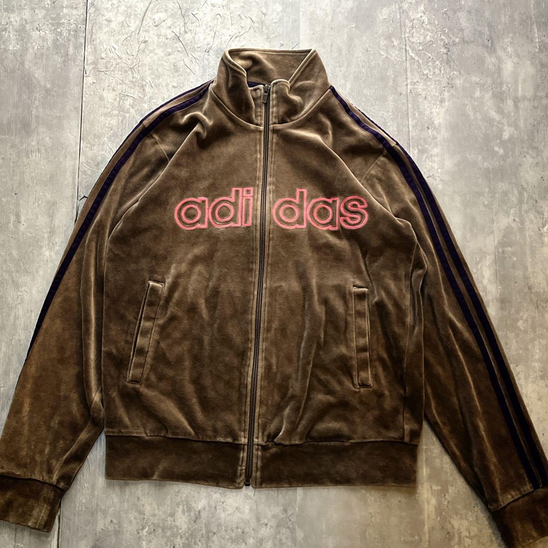 トップス Y2K old adidas velor track jacket set up