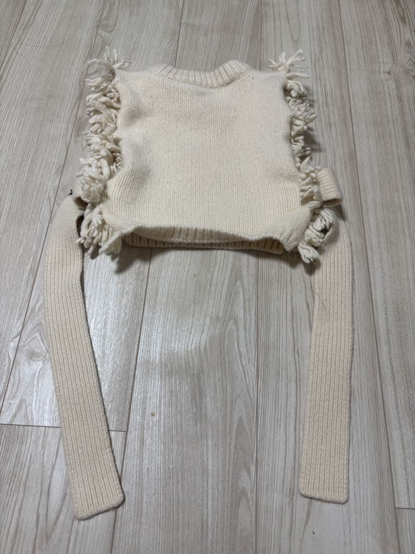 トップス HYKE / FRINGE SWEATER VEST / 232-11332