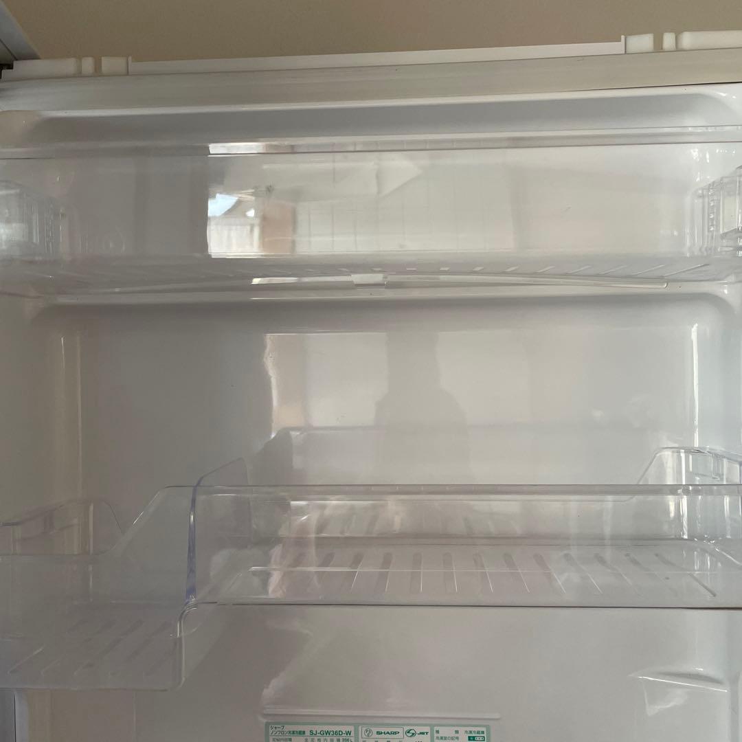 SHARP 冷凍冷蔵庫 356L ホワイト SJ-GW36D-W
